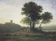 Claude Lorrain Landscape with Jacob and Laban (mk17) oil on canvas